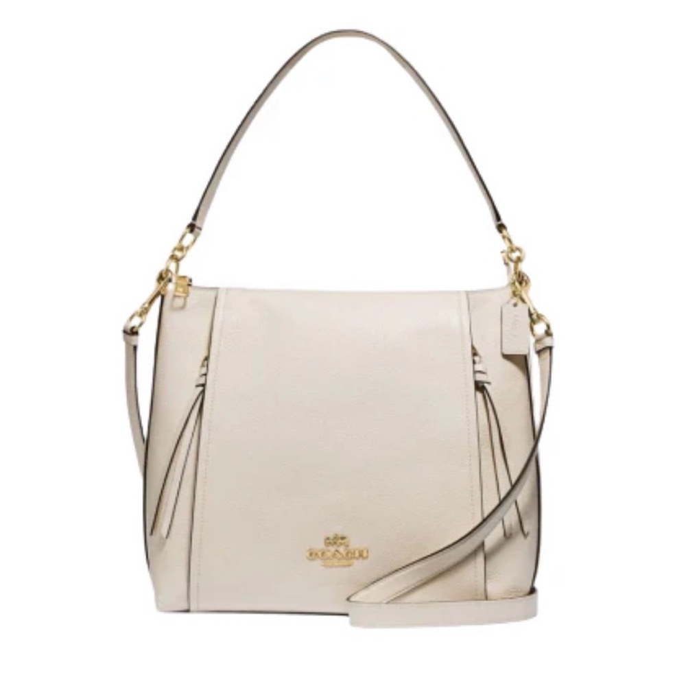 Coach Marlon hobo bag. Color "Chalk".